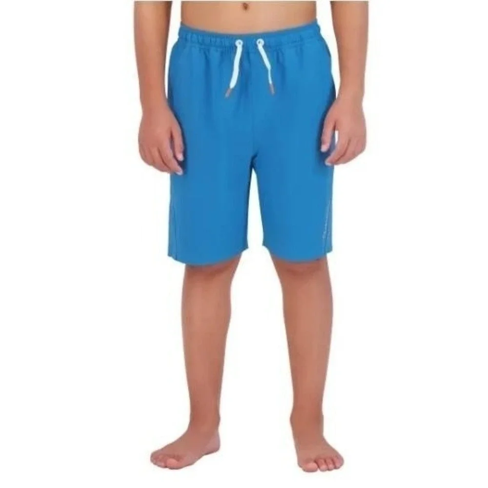Dakine Swim Boys 2-piece Swim Set Blue/Gray Rash Guard UPF‎ 30+ Small NWT!